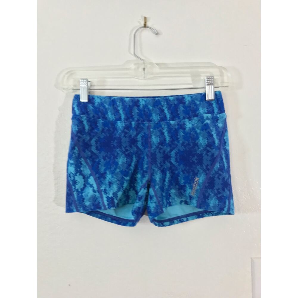 Reebok blue short activewear exercise shorts